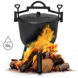 MULTIGARDEN Liveni gvozdeni kotlić 10L, lovački lonac | ePonuda.com