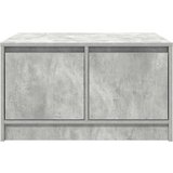 vidaXL Kavna mizica s predali betonsko siva 70,5x70x40 cm | Shoptok.si