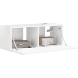 TV zidni ormar Zidne Sjajno bijelo 78,5 x 31 x 29,5 cm | shoptok.hr