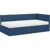 Kutni krevetni okvir s madracem 2 kom. Plava 100 x 200 cm | Shoptok.si