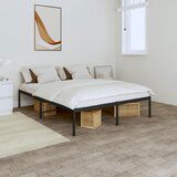 The Living Store Kovinski posteljni okvir črn 140x190 cm - Posteljni Okvir, (21530219) Cene