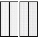 Zavesa proti mrčesu, 210 x 100cm, 2 kosa z magnetom, Črne Barve, (20597195)