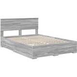  Konstrukcija postelje Siva Sonoma 150 x 200 cm Konstruiran les, (5000103860) | Shoptok.si