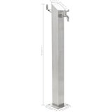  Vrtni stup za vodu od nehrđajućeg čelika četvrtasti 95 cm | shoptok.hr