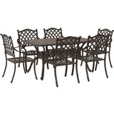  Vrtni set za objed 7 pcs Bronzana Aluminij | shoptok.hr