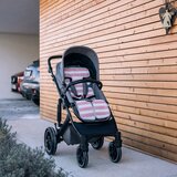 Freeon univerzalna podloga za voziček in avtosedež, 3d mesh, roza-bela | Shoptok.si