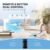 BUBBACARE 4-v-1 prenosna klimatska naprava z daljinskim upravljalnikom in rezervoarjem za vodo | Shoptok.si