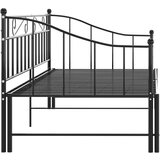 Za krevet na razvlačenje crni metalni 90 x 200 cm | shoptok.hr