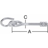 Stropna kuka 140x8,9 vz.