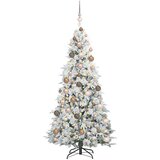 vidaXL Umetno Zložljivo Božično Drevo Zelena 180 cm PE in PVC | Shoptok.si