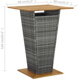  3-dijelni vrtni barski set sivi | shoptok.hr