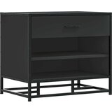 vidaXL Klupa za cipele crna 60x40x53,5 cm izrađena od drveta i metala | shoptok.hr
