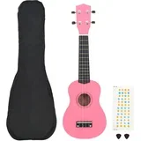 Set dječjeg ukulelea Soprano s torbom ružičasti 23 "