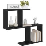  Polica na zidu Crni hrast 60 x 12 x 50,5 cm Konstruirano drvo | shoptok.hr