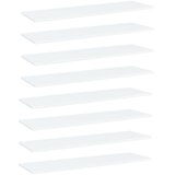 Police za knjige 8 kom bijele 100 x 30 x 1,5 cm od iverice Cene