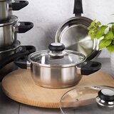 Altom design lonac od nehrđajućeg čelika sa staklenim poklopcem Emilio1,2 L | shoptok.hr