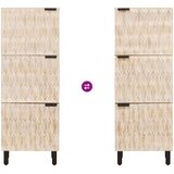  Highboard s pohranom Finš bijelog pranja 40 x 33 x 110 cm | shoptok.hr