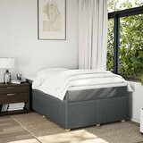  Krevet s oprugama i madracem tamnosivi 120 x 200 cm od tkanine | shoptok.hr