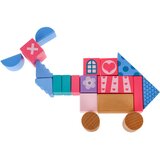 Drvene kocke za slaganje dvorca za lutke - 67 elemenata | Shoptok.si