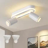 LED stropni reflektor z 2 žarnicama GU10 3000 K