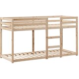 Krevet na kat s krovom 80 x 200 cm od masivne borovine | shoptok.hr