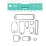  Šabloni za rezanje Tags - set od 10 kom (metalni dodaci) | shoptok.hr