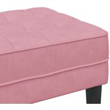  Klupa s jastukom Ružičasta 113 x 57 x 39 cm Baršun | shoptok.hr