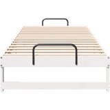 Krevetna konstrukcija Bijelo 80 x 220 cm Čvrsto borovo drvo | shoptok.hr