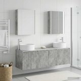  Set ormarića za kupaonicu 5 kom. Betonska siva | shoptok.hr
