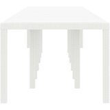  Stol za vrt Bijelo 400 x 100 x 73 cm poliratan | shoptok.hr