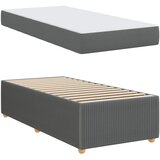  Krevetna konstrukcija s madracem Tamno siva 80 x 200 cm tkanina | shoptok.hr