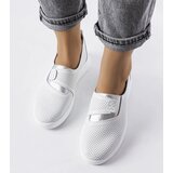 Gemre White perforated leather sneakers Ethels | Shoptok.si