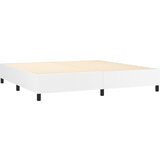  Krevet s oprugama i madracem bijeli 200x200 cm umjetna koža | shoptok.hr