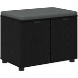  Haldna klop z blazino z vrati Črna Orehovina 60 x 38 x 46 cm, (5000155672) | Shoptok.si