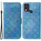 INORCO Usnjena torbica z bleščečim cvetličnim vzorcem za telefon Nokia C22, ovitek za pametni telefon s stojalom denarnica, (22033252) Cene