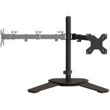  Dvostruki nosač za monitor crni čelični VESA 75/100 mm Slike