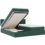  Okvir kreveta s madracima tamnozeleni 200x200cm baršunasti | shoptok.hr