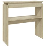 Maison Chic konzolna miza - miza ob steni sonoma hrast 80x30x80 cm iverna plošča, (21786132) Cene