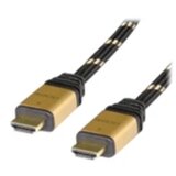 Roline HDMI priključni kabel HDMI-A vtič 1.00 m črna\, zlata 11.04.5501 #####4K UHD\, dvojno oklopljen\, pozlačeni konektorji HDMI kabel, (20419132) | Shoptok.si