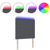  LED uzglavlje tamnosivo 90 cm od korduroj tkanine | shoptok.hr