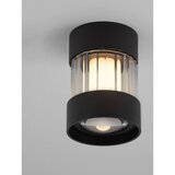 Nova Luce Mat črna aluminijasta LED zatemnitvena stropna svetilka s steklenim senčilom Glovia – | Shoptok.si