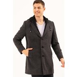 Dewberry PLT8376 MEN'S COAT-PATTERNED DARK ANTHRACITE | Shoptok.si