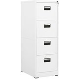 vidaXL arhivska omarica bela 46x62x133 cm jeklo Cene