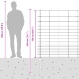 vidaXL Ograda od cijevi 22 kom U-kanal 150 cm Galvanizirani čelik | shoptok.hr