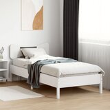  Okvir kreveta bez madraca bijeli 75 x 190 cm masivna borovina | shoptok.hr