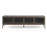 Siva metalna TV komoda 160x50x35 cm Layna –