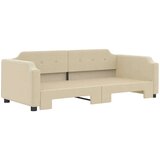  Dnevni krevet na razvlačenje krem 100 x 200 cm od tkanine | shoptok.hr