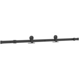  Klizna vrata s priborom 76 x 205 cm kaljeno staklo i aluminij | shoptok.hr