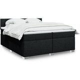  The Living Store Box spring postelja z vzmetnico črn 200x200 cm blago - Box Spring Postelja, (21496628) | Shoptok.si