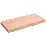 vidaXL Mizna plošča svetlo rjava 80x40x6 cm obdelana trdna hrastovina Cene